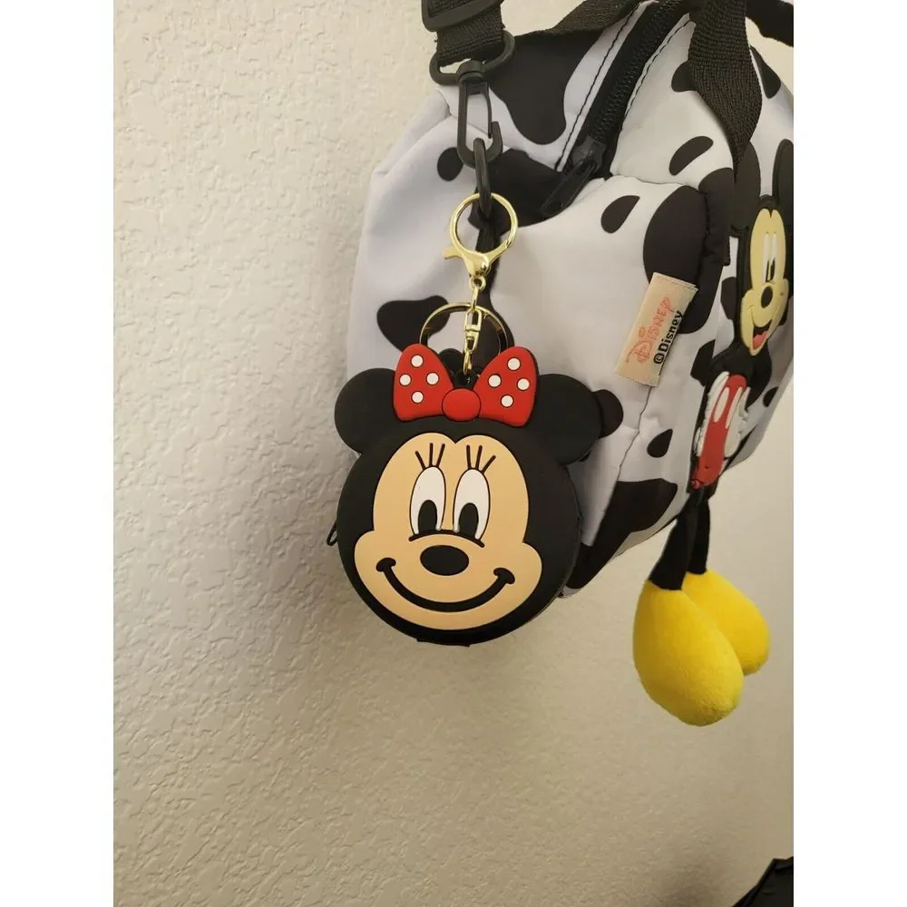 Disney‎ Minnie Mouse Keychain Silicone Small Coin Purse Keychain